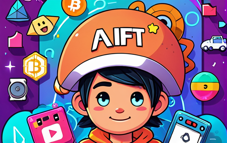 **Image Prompt:** A colorful collage showcasing various NFT applications: fractionalized ownership of a digital artwork, a character from a play-to-earn game like Axie Infinity, a digital avatar in Decentraland, and a musician offering exclusive music NFTs. The background includes blockchain symbols and cryptocurrency icons.
